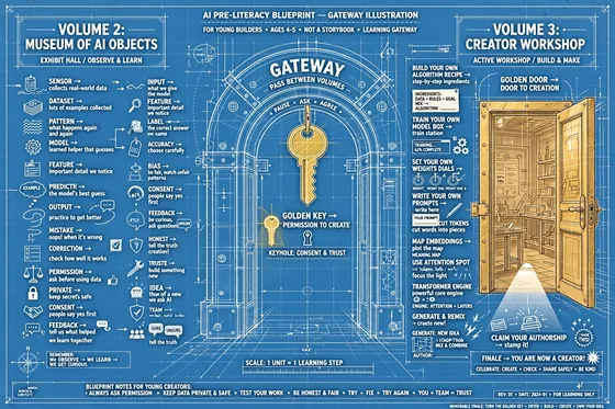 Blueprint gateway Volume 2 to Volume 3 Creator Workshop with algorithm model weights prompts to build