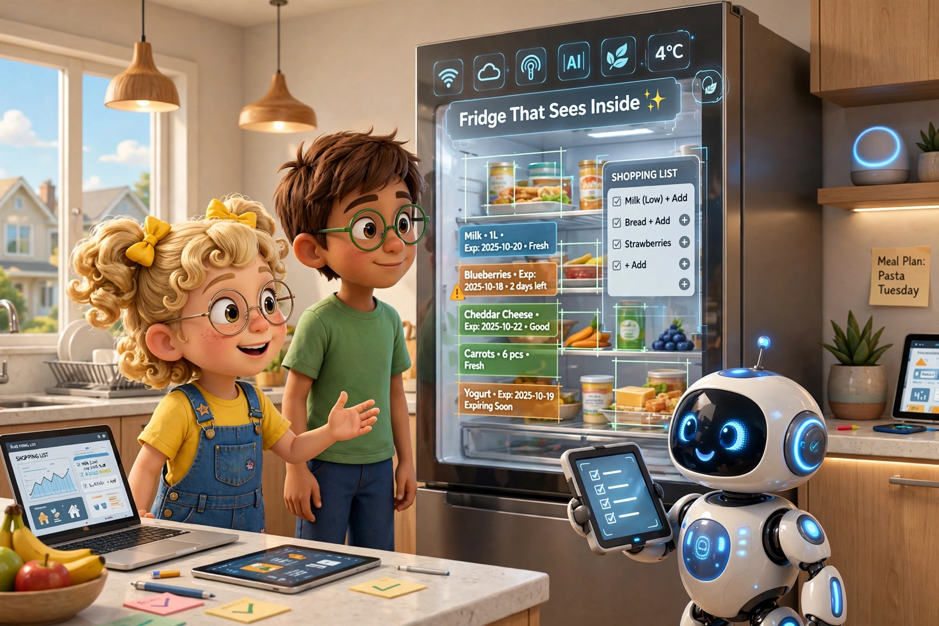 Kitchen Smart Fridge Lina +1 inch Umar +2 inches